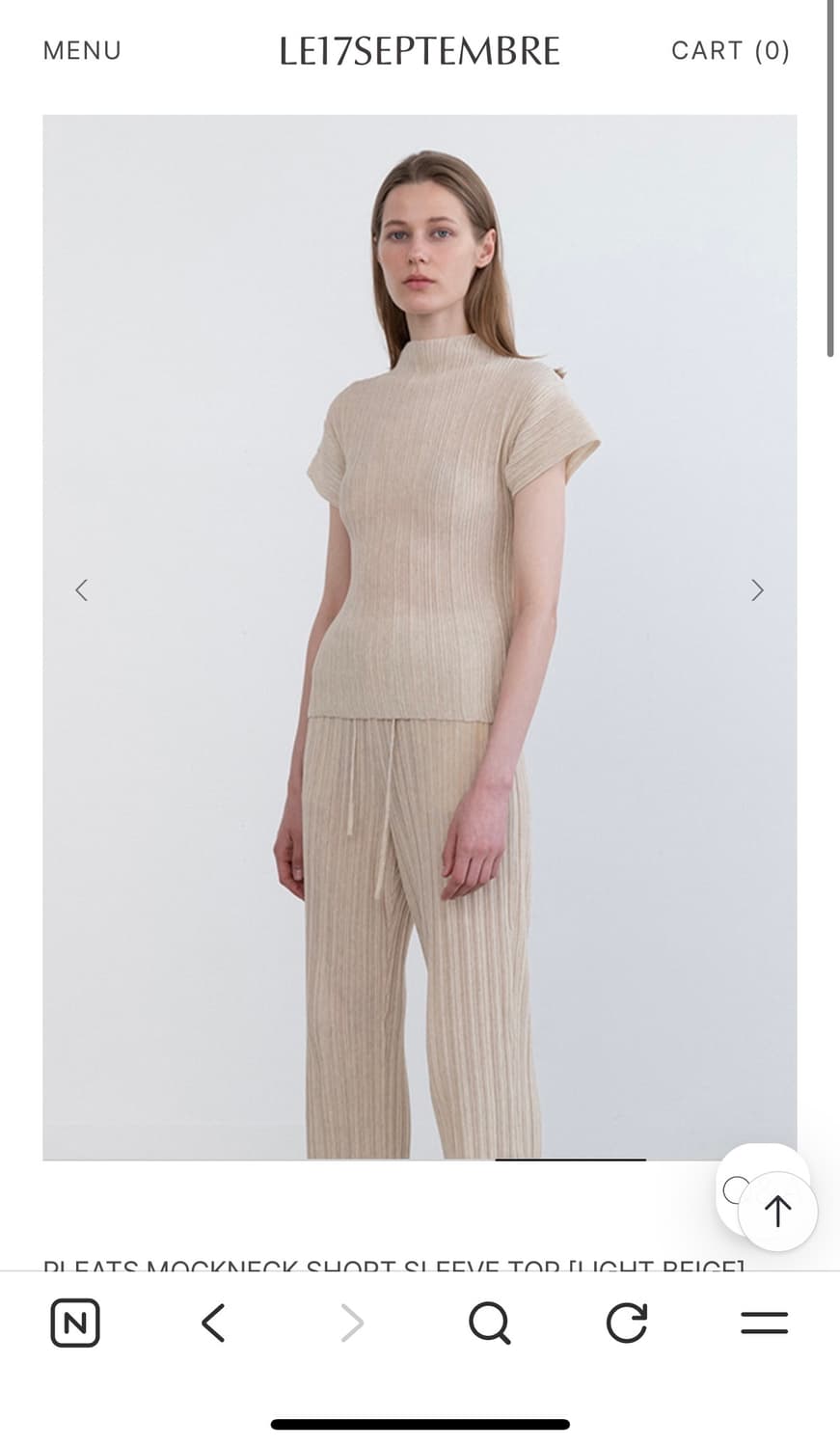 [LE17SEPTEMBRE] Pleats Mockneck 상품이미지3