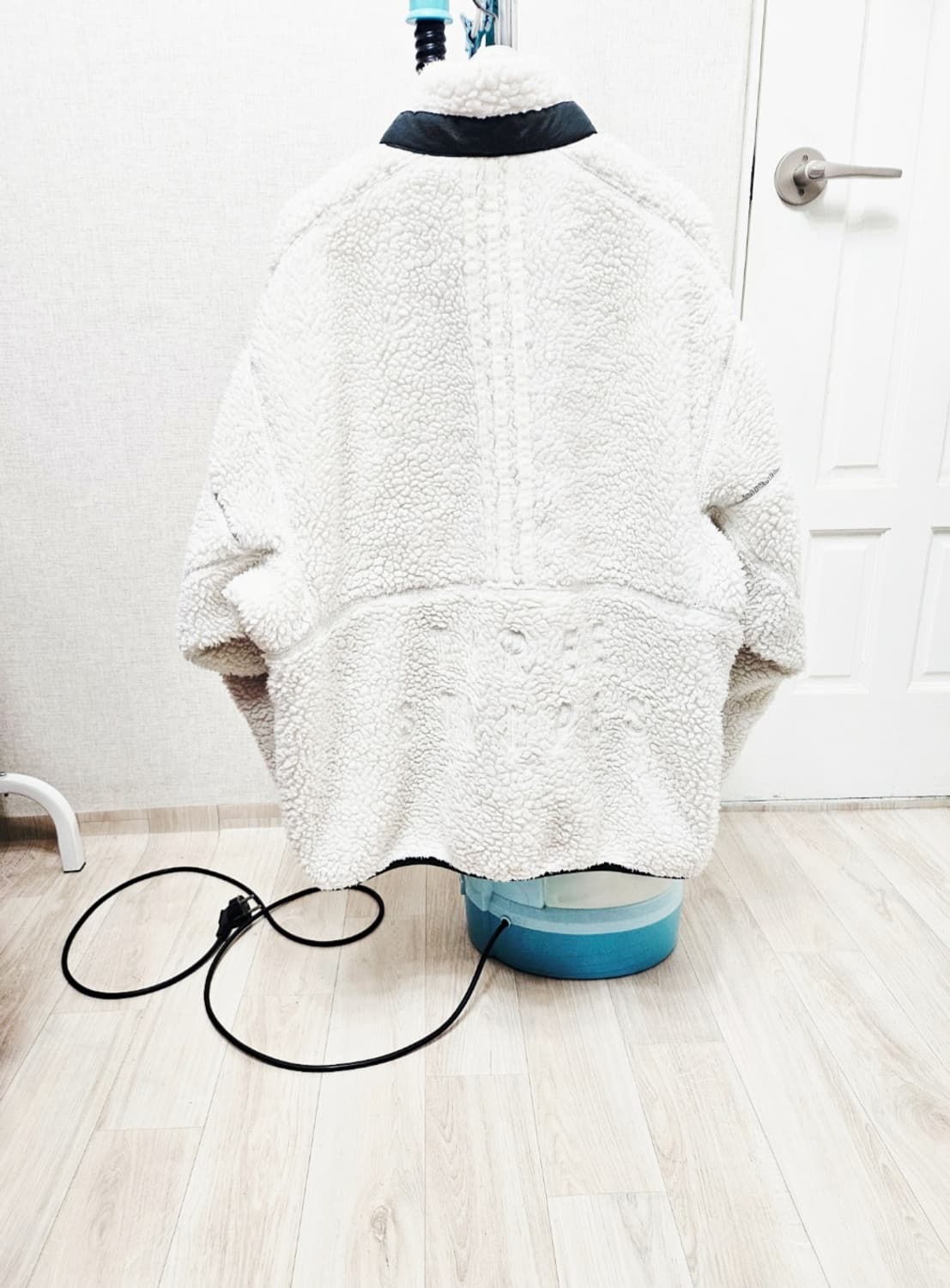 (100~105)L ☆초대장급☆ 아디다스 [화이트카키]쉐르파 후르스점퍼 상품이미지8