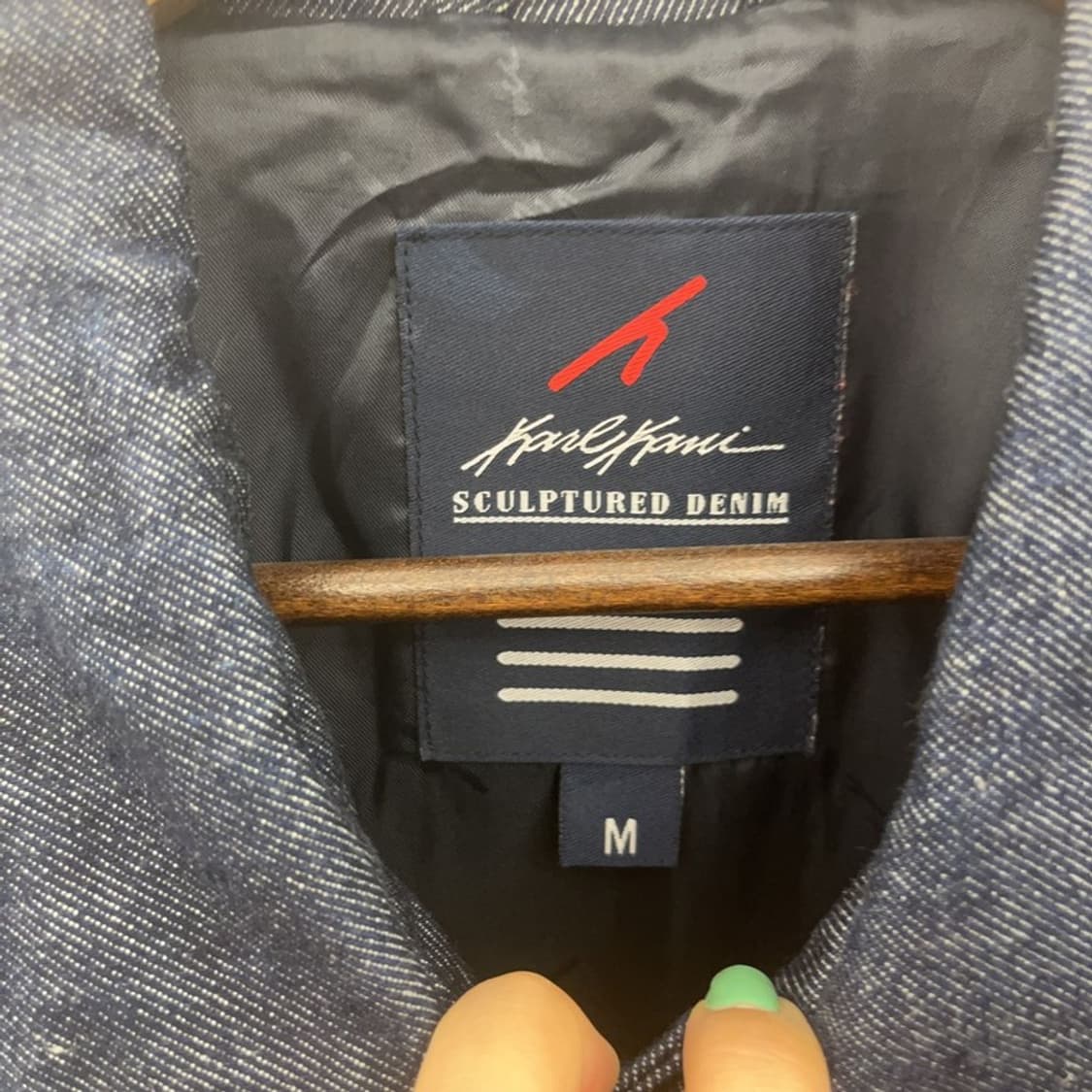 칼 카니 올드스쿨 힙합 데님 바시티 자켓 M C06686 상품이미지5