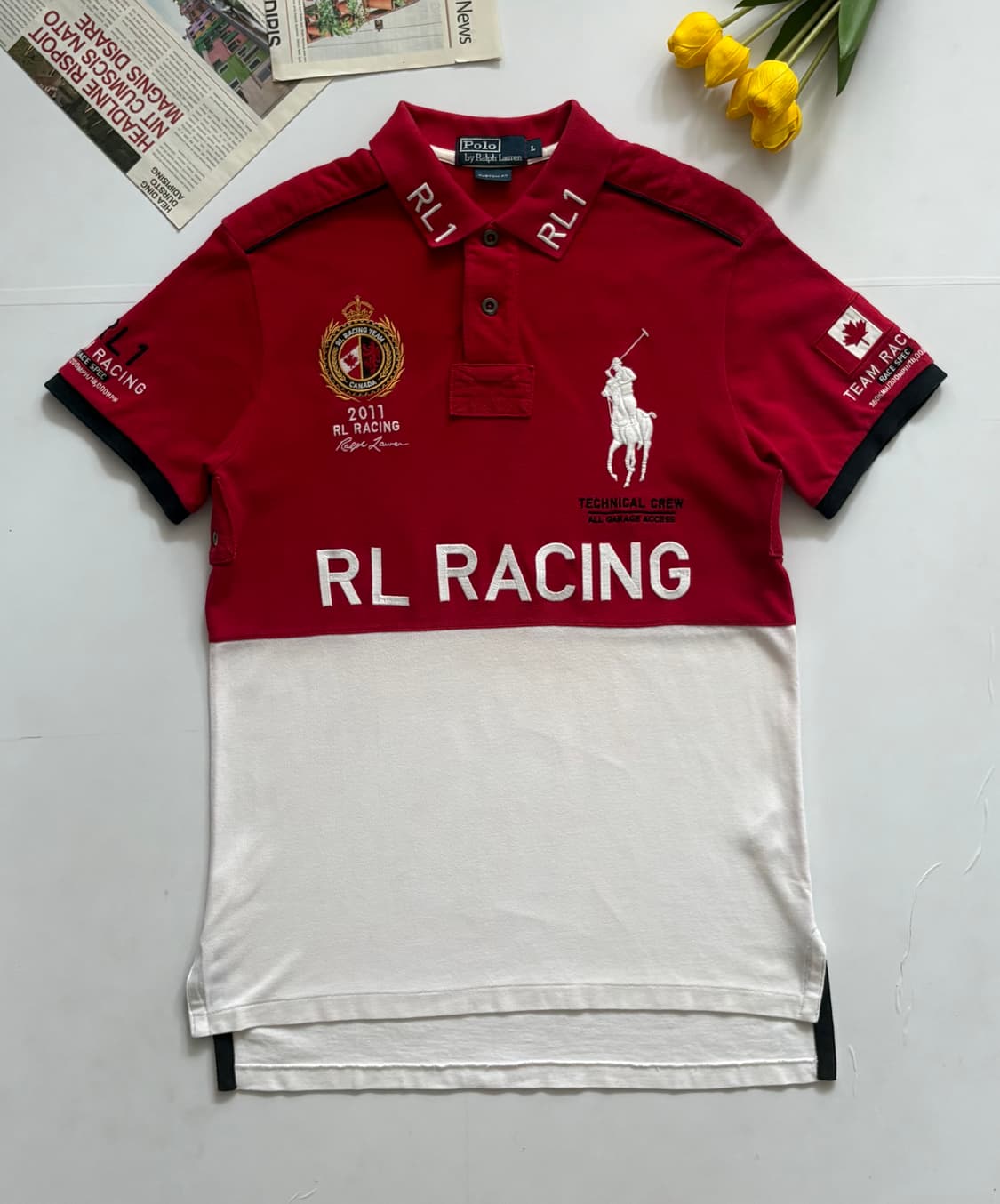 Polo 폴로랄프로렌 치프키프 캐나다 RL 레이싱 카라티 상품이미지2
