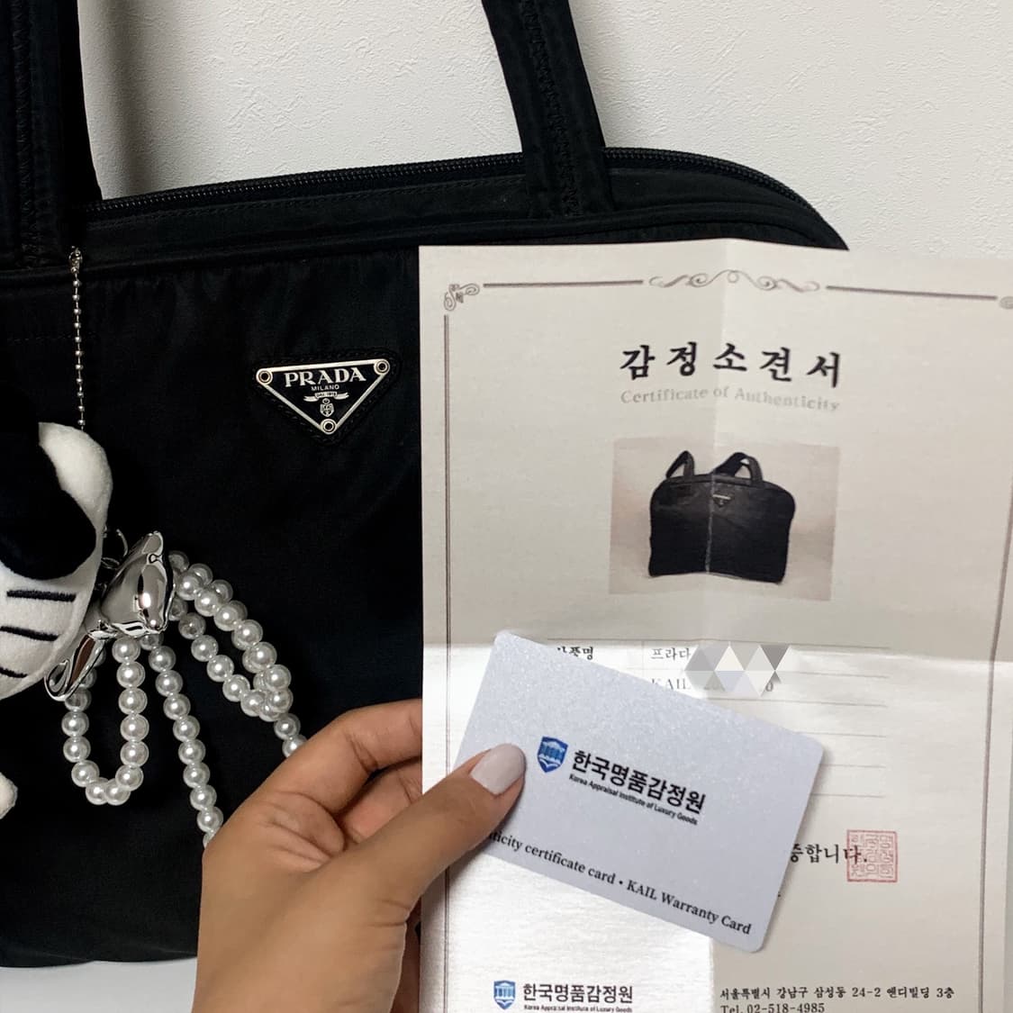 정품 프라다 테수토 핸드백 상품이미지6