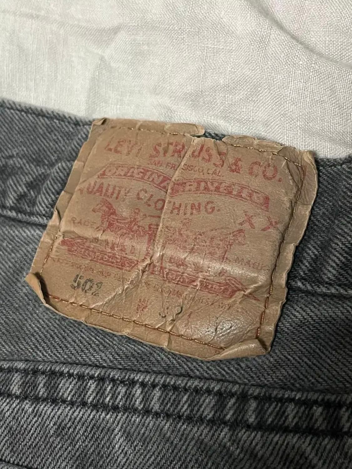 90s 리바이스 501 블랙진 32x30 상품이미지3