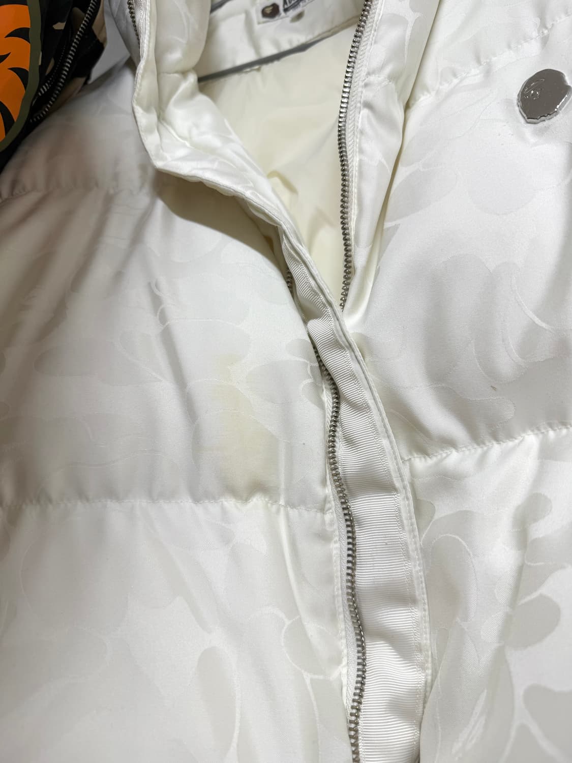 베이프 토날 솔리드 카모 푸퍼 다운 패딩 자켓 XL 상품이미지5