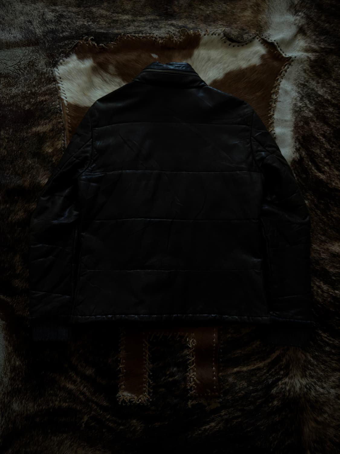 TOMORROWLAND lamb leather padding jacket 상품이미지2