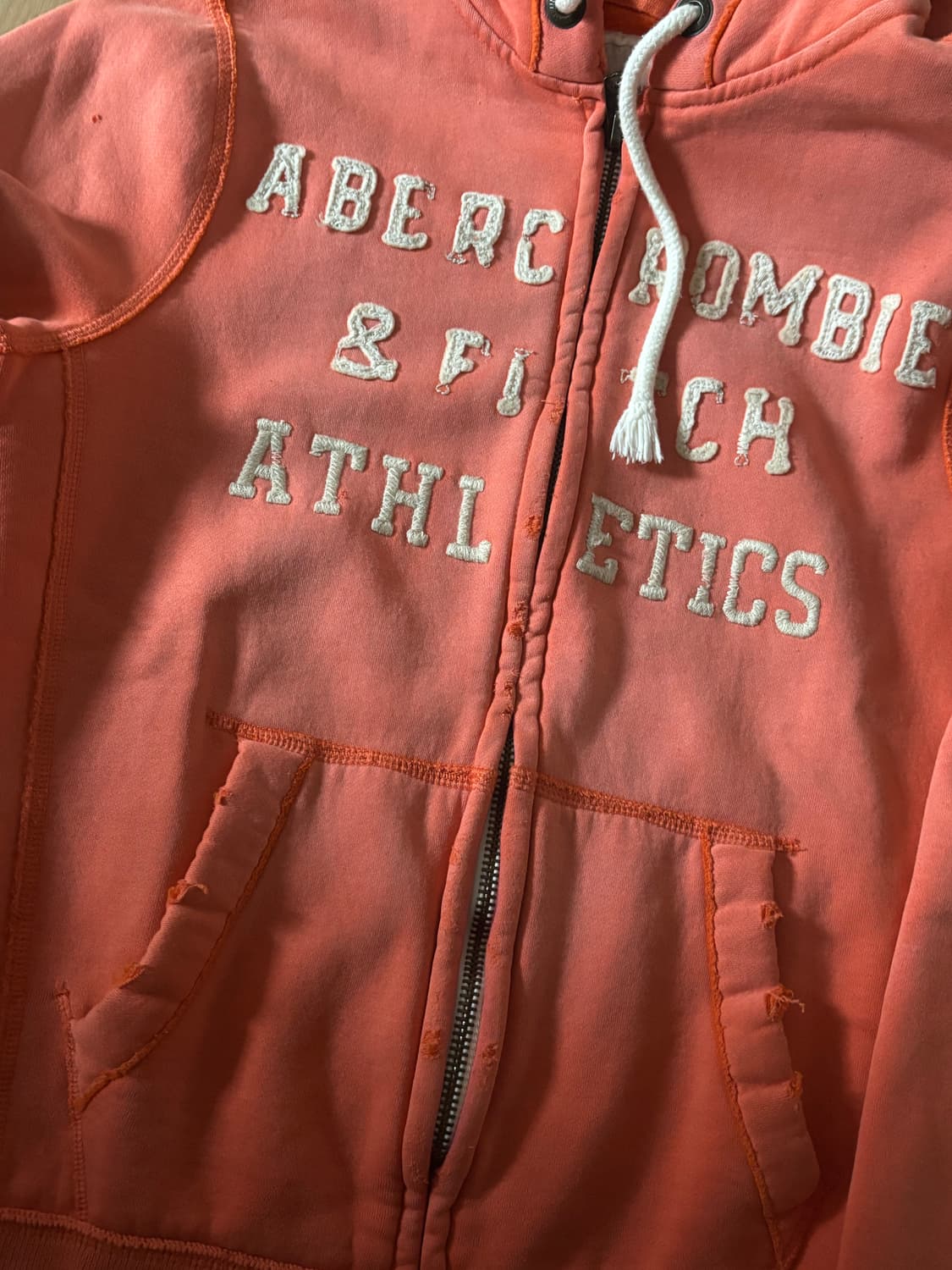 아베크롬비 후드집업 오렌지 상품이미지1