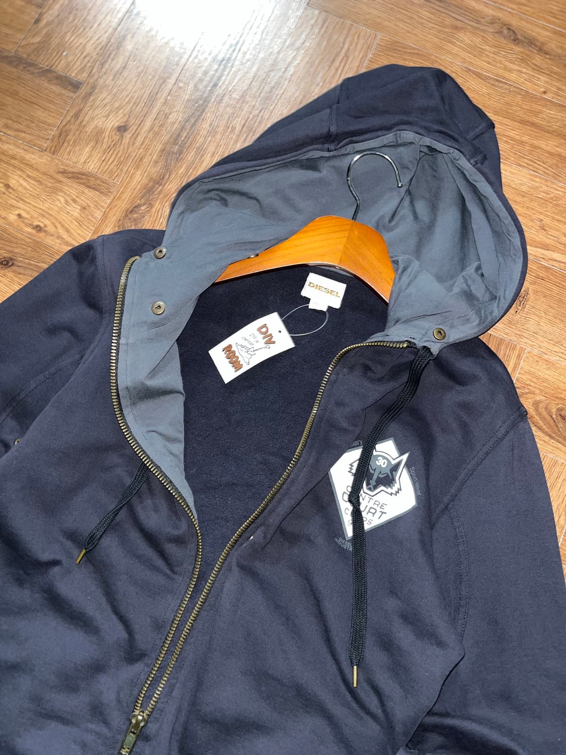 디젤 LMSW 프린팅 후드집업 상품이미지4