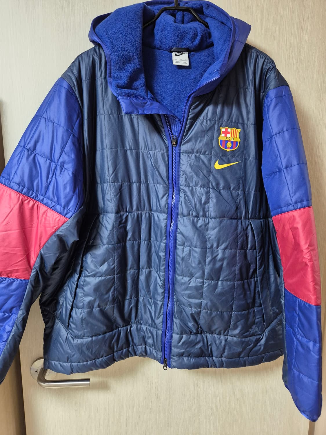 나이키 바르셀로나 FC 투웨이 써마 리펠 퀼팅 자켓 XXL 상품이미지2