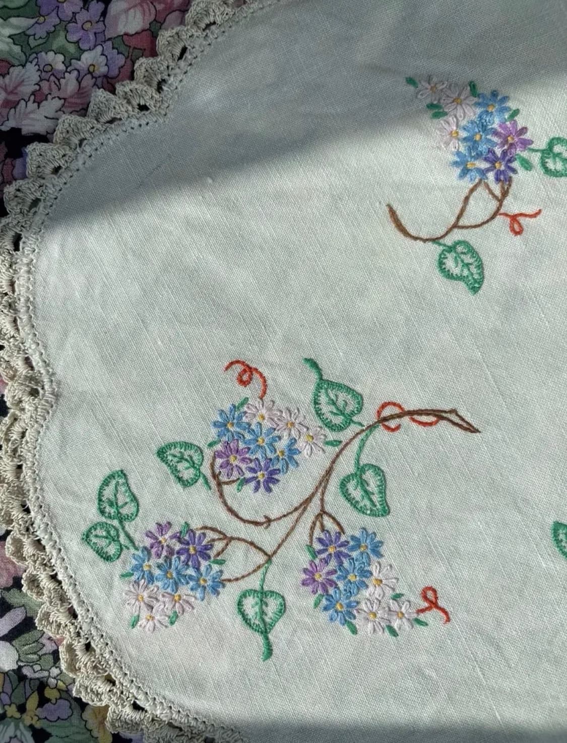 빈티지 손자수 티 매트 상품이미지3