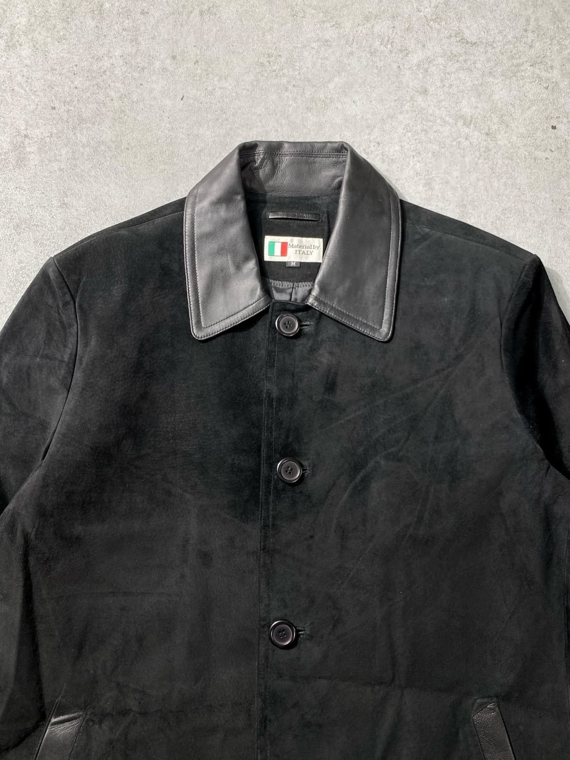 [M] Material By Italy 리얼 스웨이드 레더 코트 상품이미지2