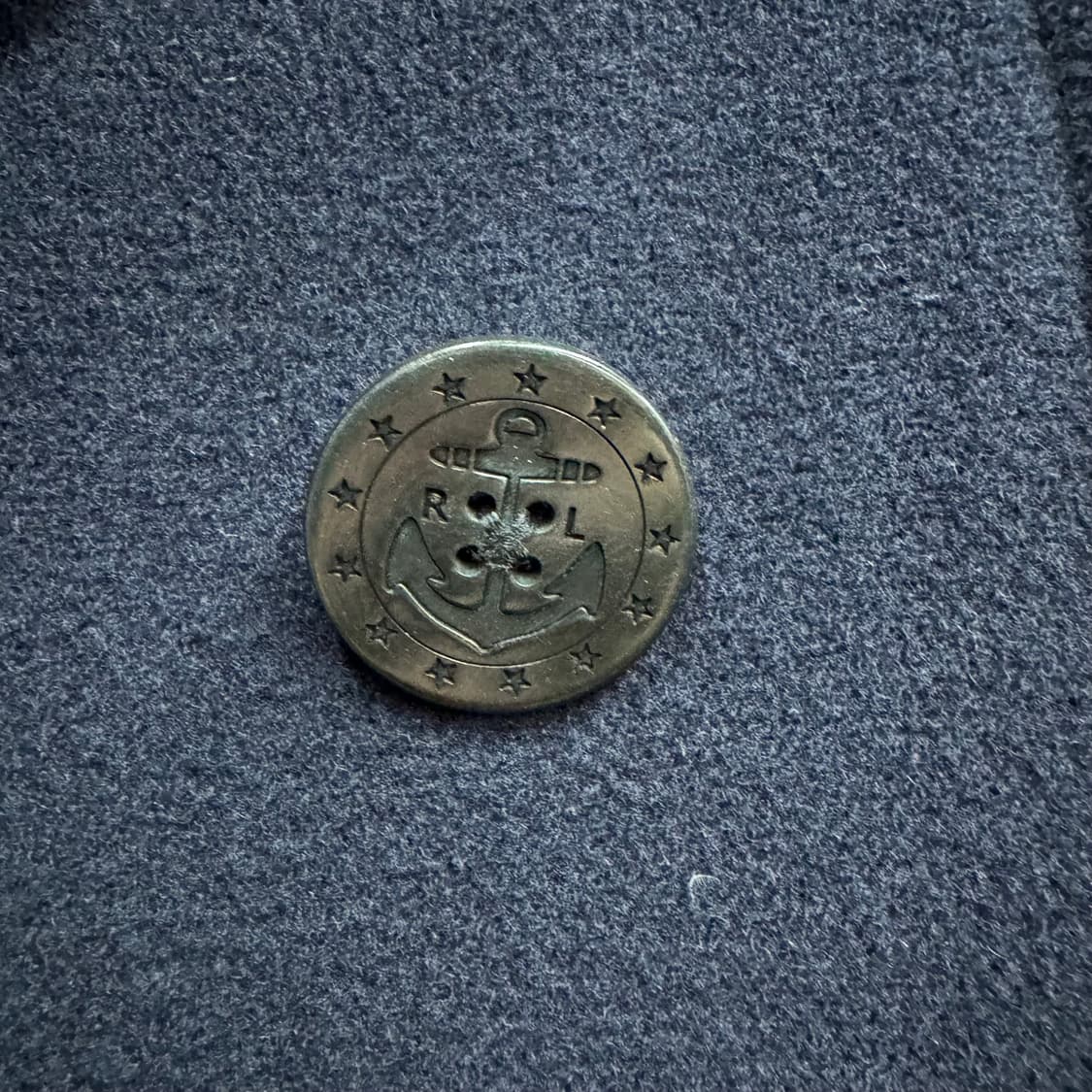 랄프로렌 폴로 네이비 멜튼울 피코트 (S)   상품이미지3