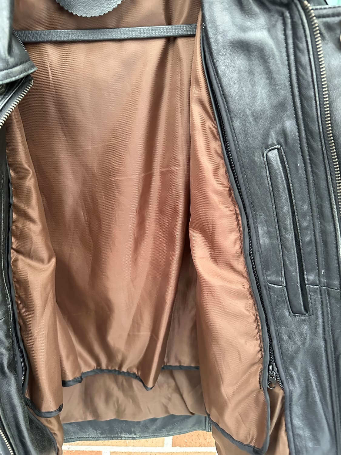 (실측L) 쉽스킨 레더 자켓 상품이미지7