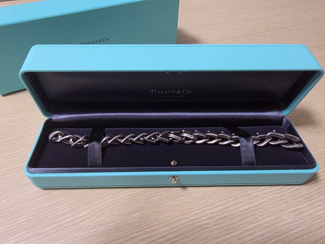 티파니 포지 미디엄 링크 블랙스털링 상품이미지2