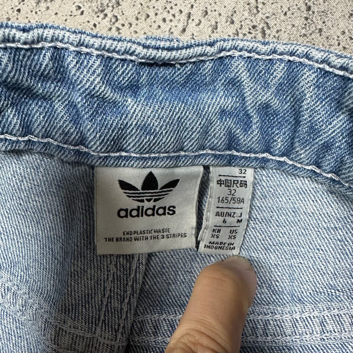 ✨ (바배) 아디다스 오리지널 와이드 데님  팬츠 상품이미지3