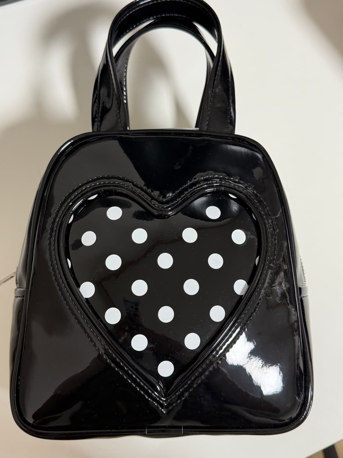 꼼데가르송 걸 하트 에나멜 토트백 상품이미지2