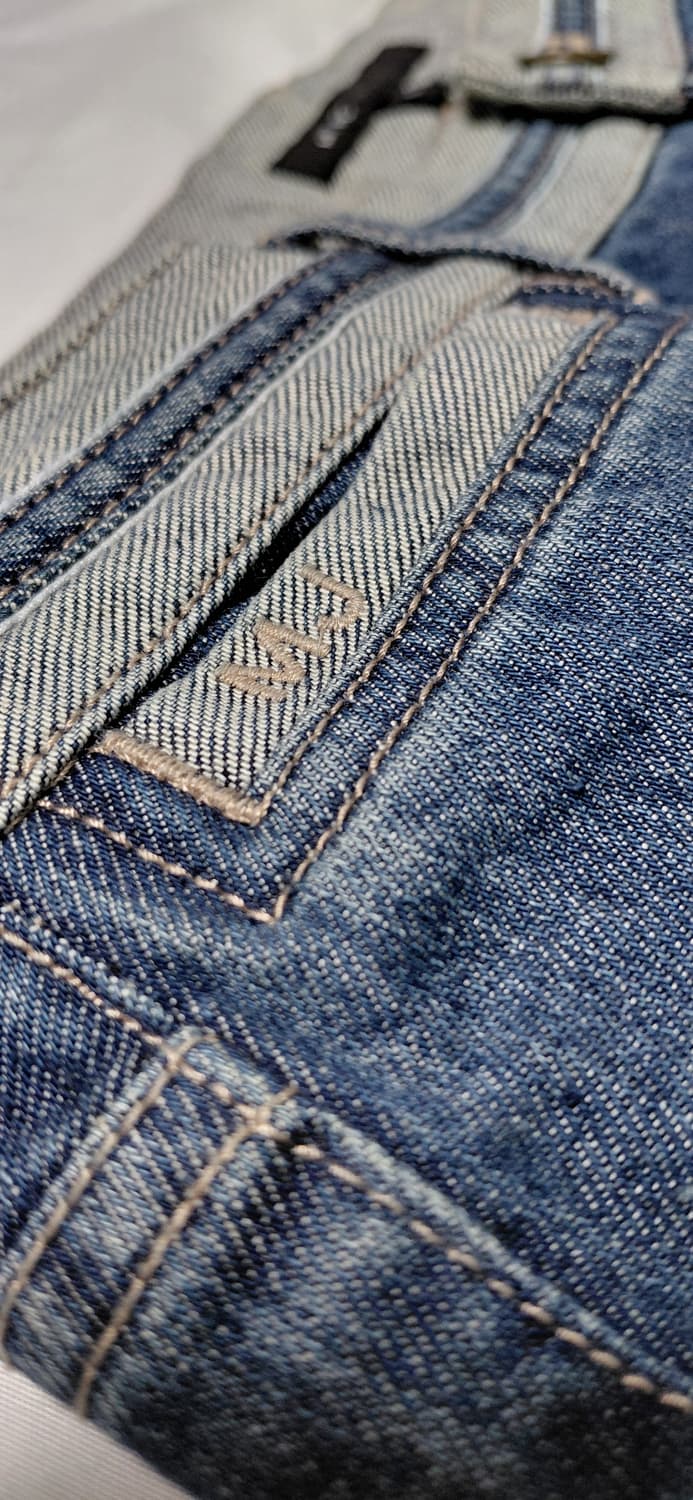 마크 제이콥스 빈티지 M로고 배색 플레어 데님 팬츠 (Size 6) 상품이미지9