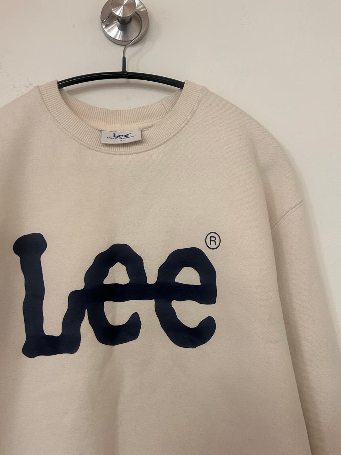 Lee 아이보리 맨투맨 S (실측m) 상품이미지3