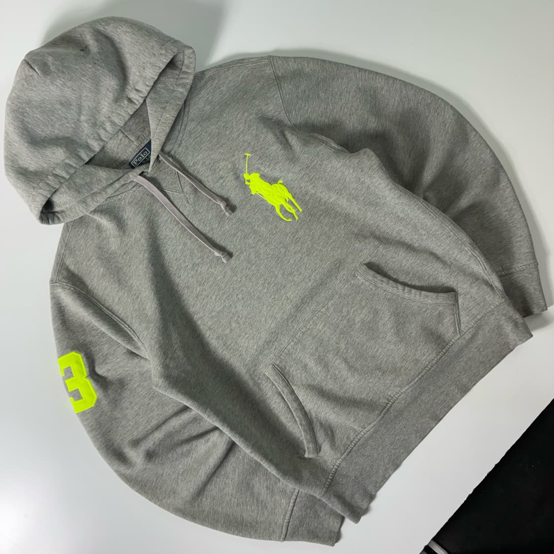 Polo  폴로 랄프로렌 코튼 빅포니 그레이 후드티  상품이미지1