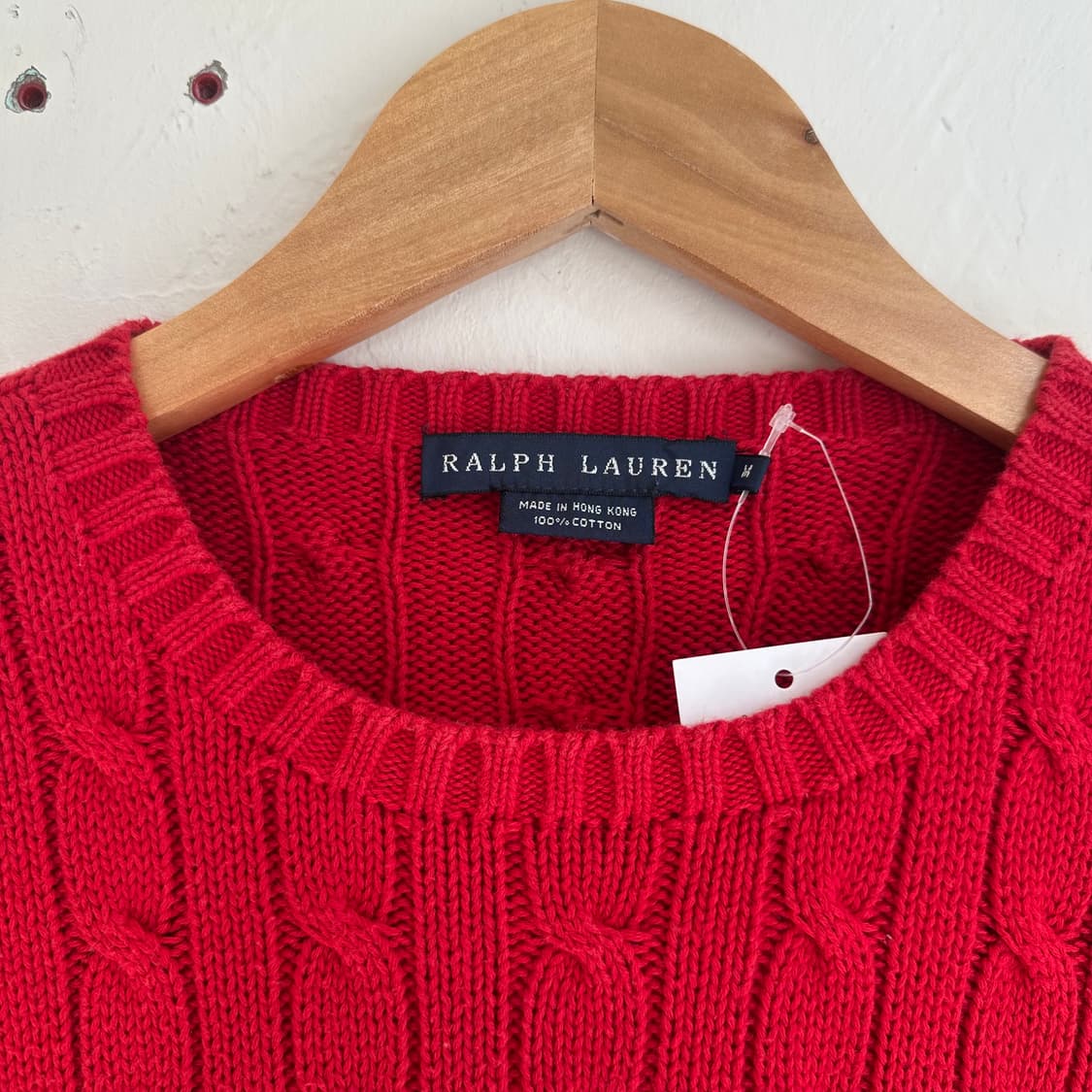 15508 - 폴로 랄프로렌 레드 케이블 니트 상품이미지3