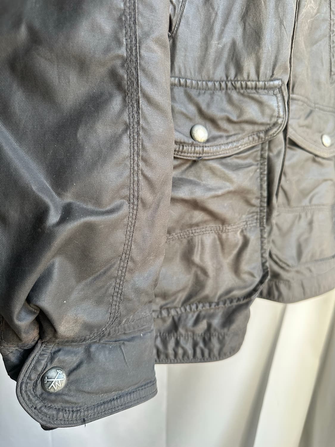 시리즈 왁스 워싱 하프 코트 상품이미지4