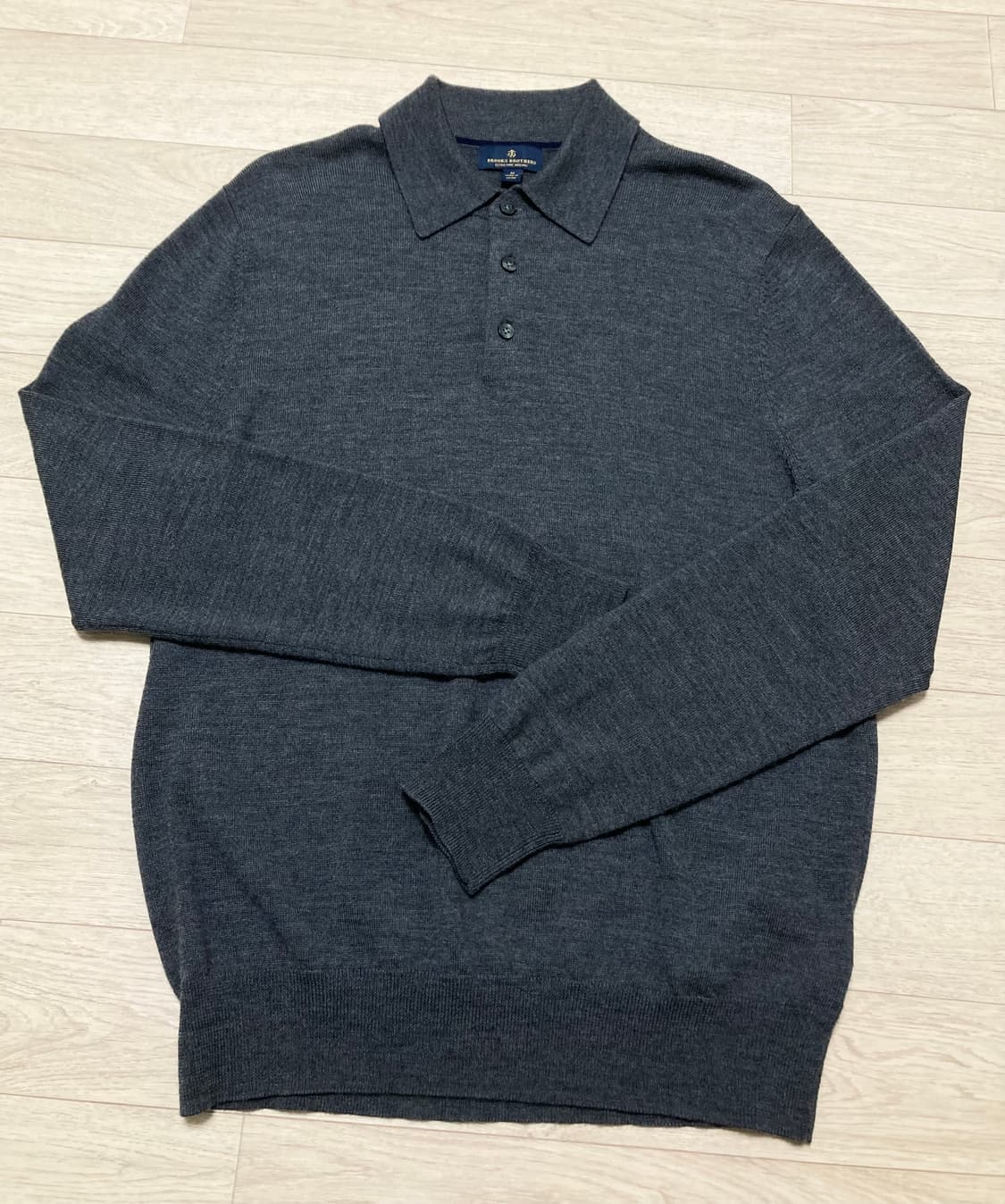 브룩스브라더스 울 카라 니트 M(100) 판매 상품이미지3