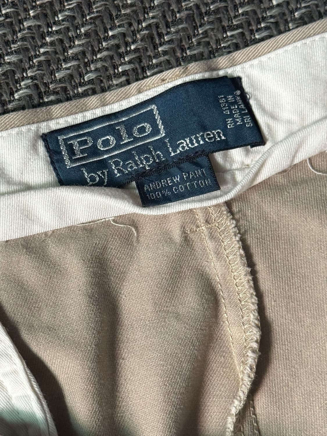 (33) 90s 폴로 랄프로렌 앤드류 더블 플리츠 치노 팬츠 상품이미지4