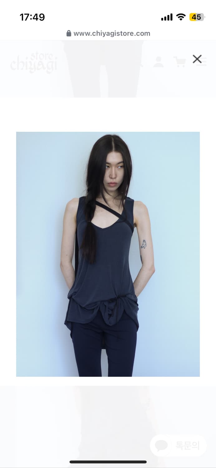 키야기 험블 드레스 네이비 S 상품이미지3