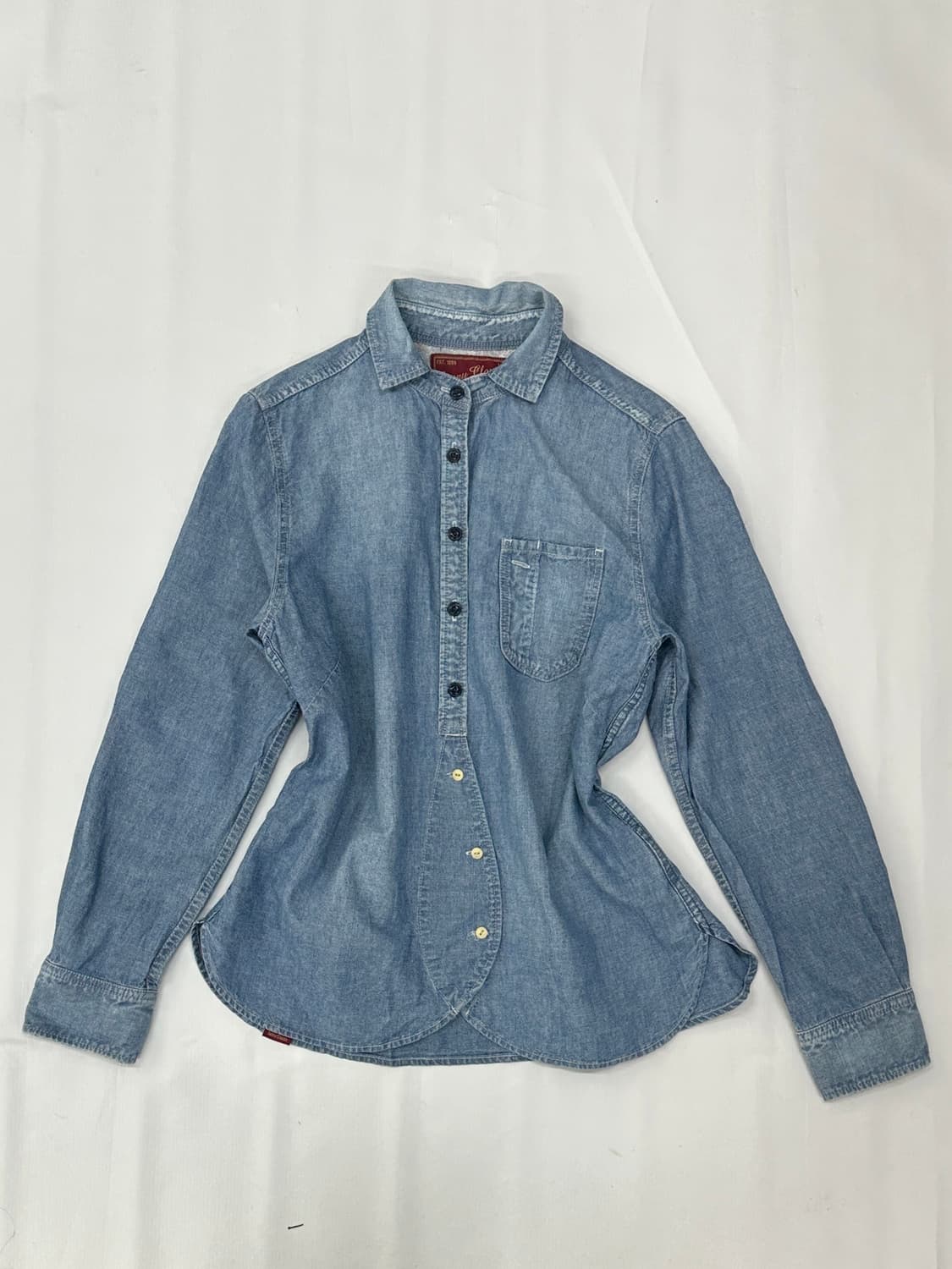 핀터깔 워싱 데님 셔츠 일본 빈티지 그런지 히피 하구미  상품이미지2