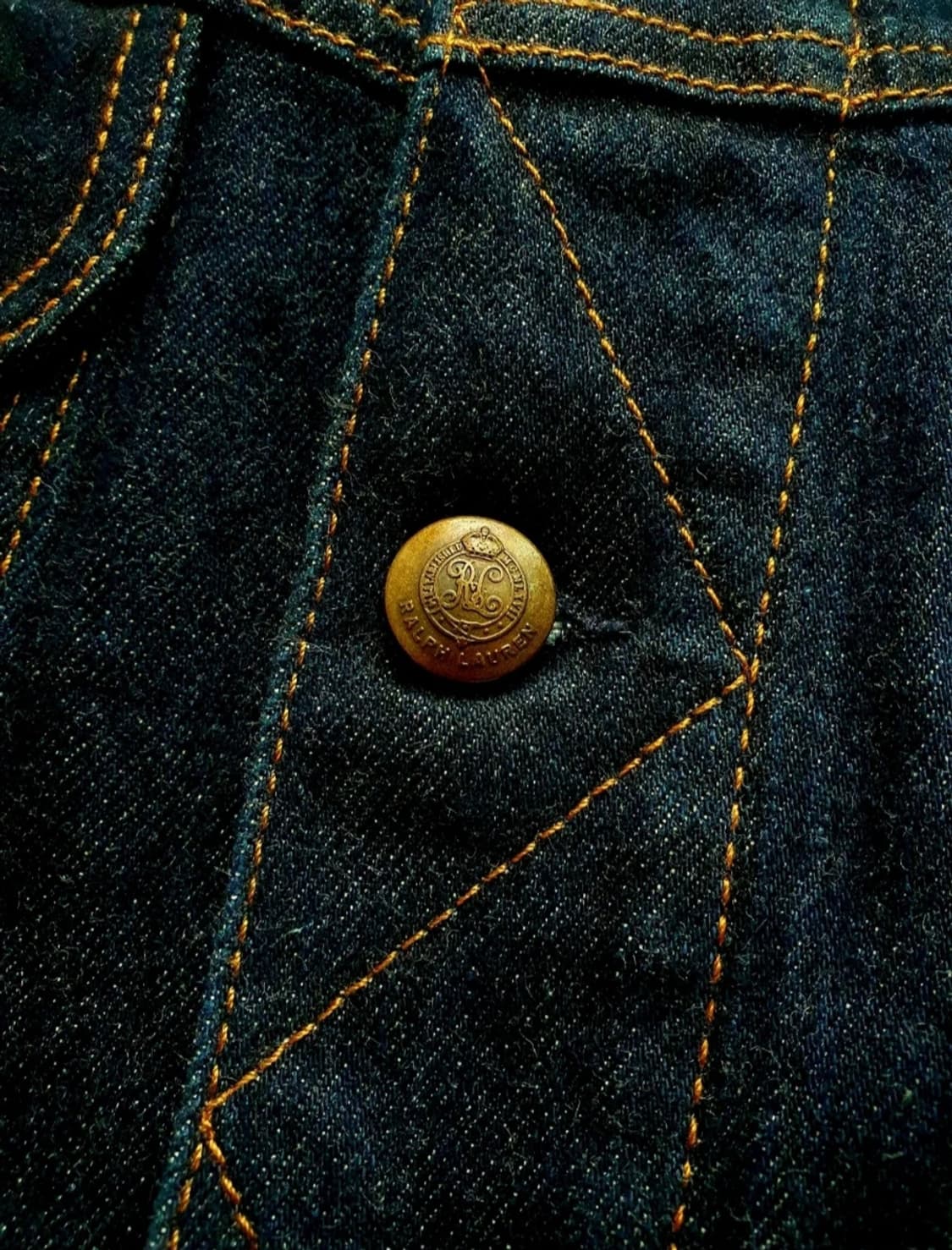 랄프로렌 퍼플라벨 스웨이드 카라 데님자켓 상품이미지7