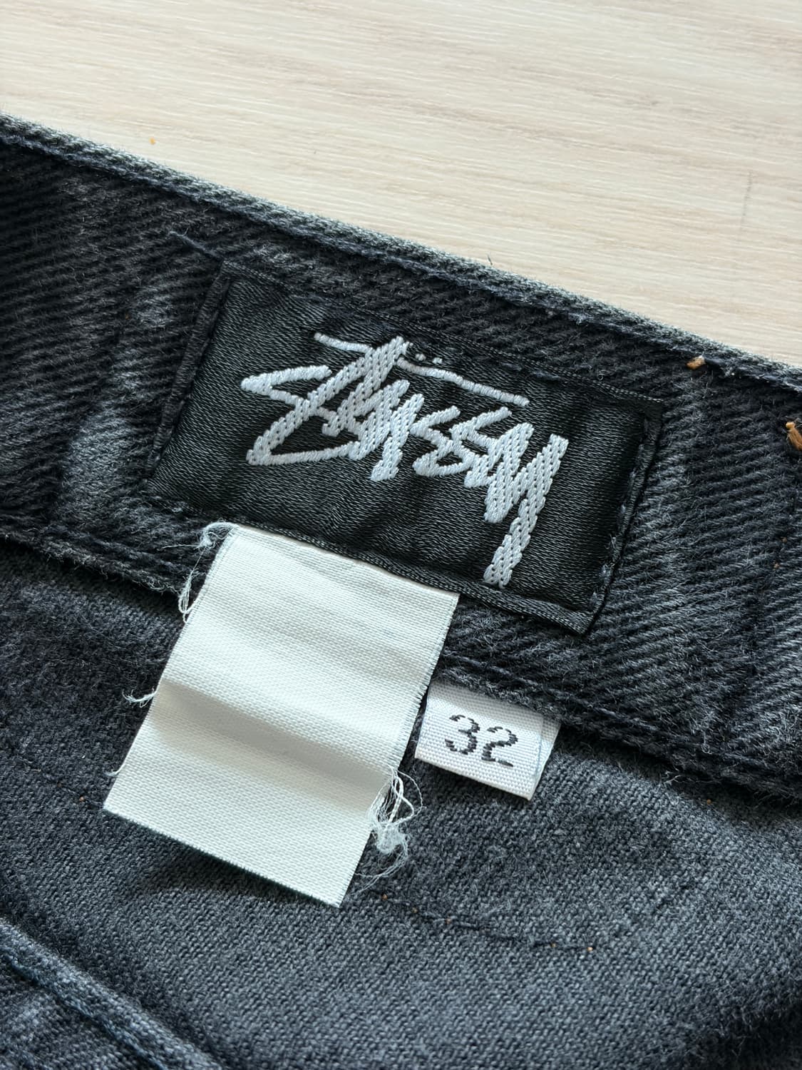 80-90s stussy 올드 스투시 빅올진 블랙 데님 30 (USA) 상품이미지7
