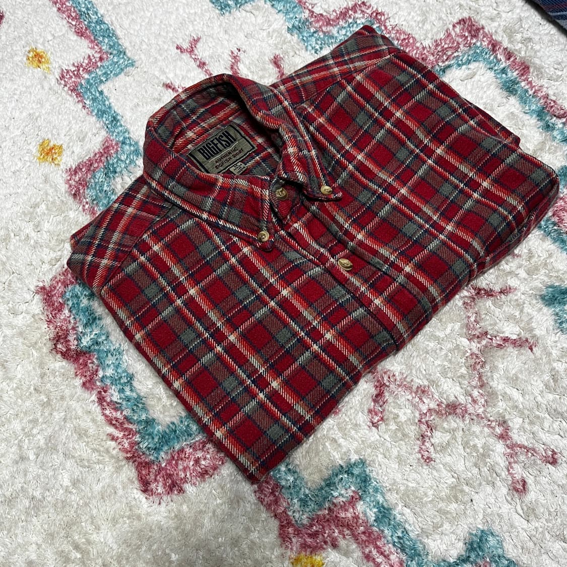 90s HEAVY COTTON FLANNEL 헤비코튼 플란넬 셔츠 상품이미지1