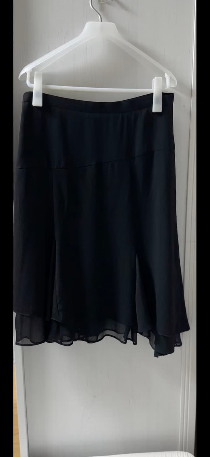 미세키 서울 레이어드 미디 스커트 블랙 상품이미지5