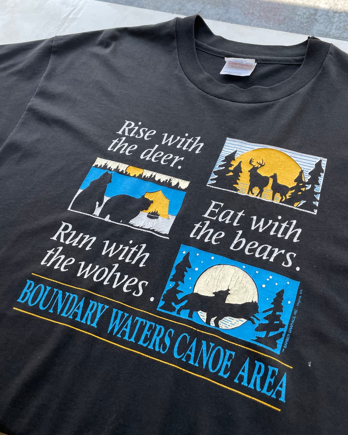 90‘s USA “BWCA” Souvenir T-shirt L 상품이미지10