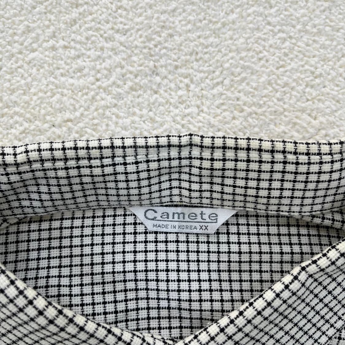 실측확인 카메테 하운드투스 체크 셔츠 0305M 상품이미지2