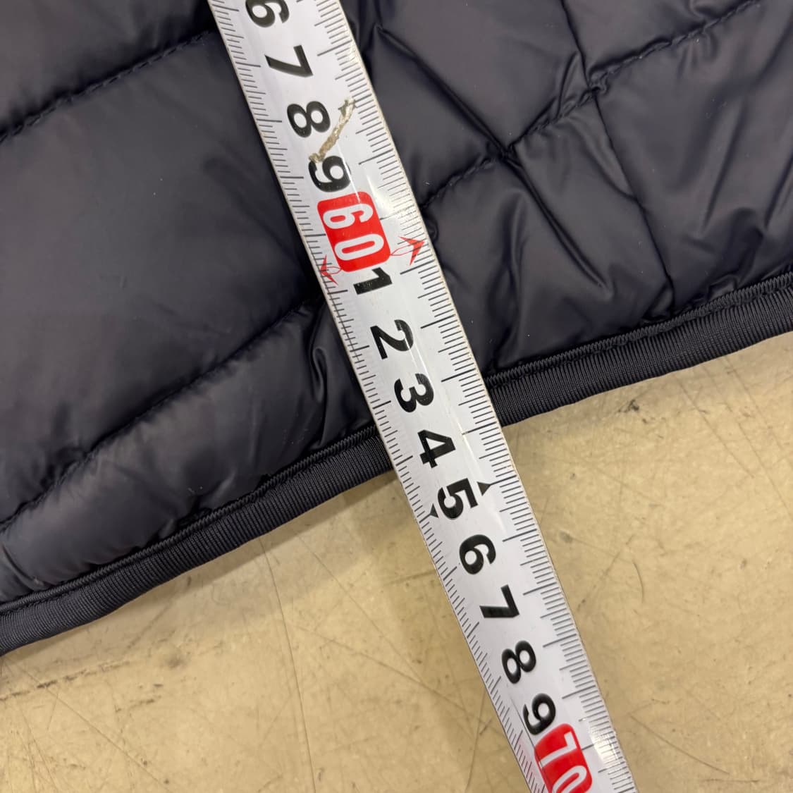 빈티지 네이비 후드 경량패딩 상품이미지3