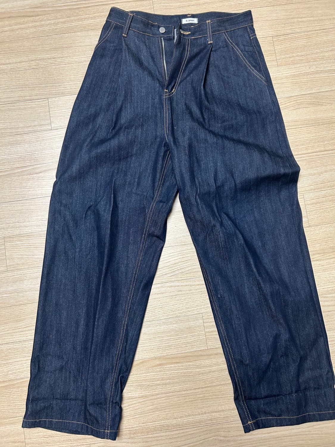 Kest one tuck indigo wide denim 상품이미지2