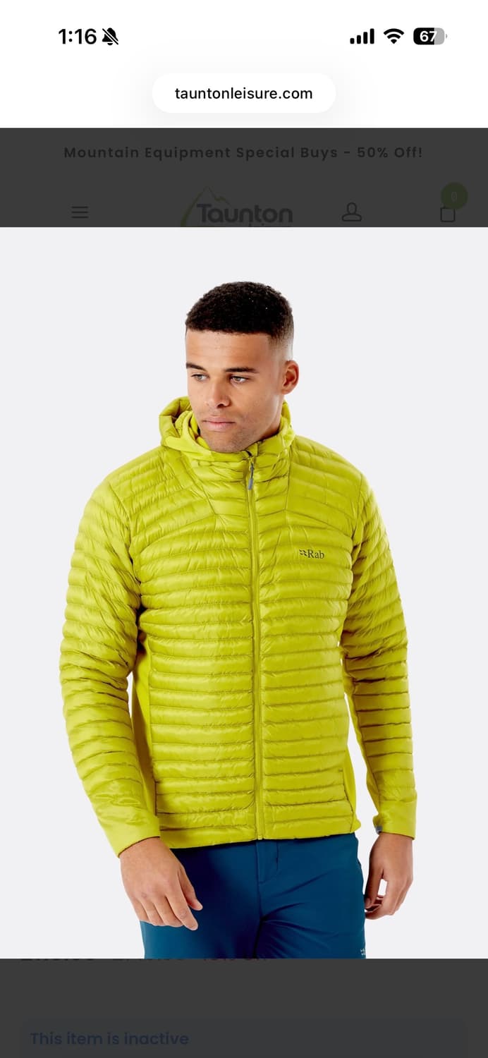 랩 씨러스 경량패딩 상품이미지2