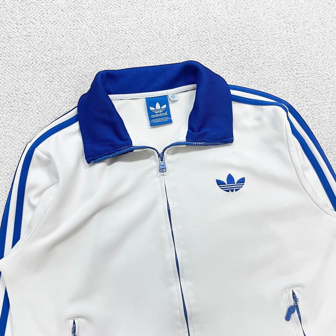 아디다스 파이어버드 트랙탑 져지 화이트 블루 상품이미지2