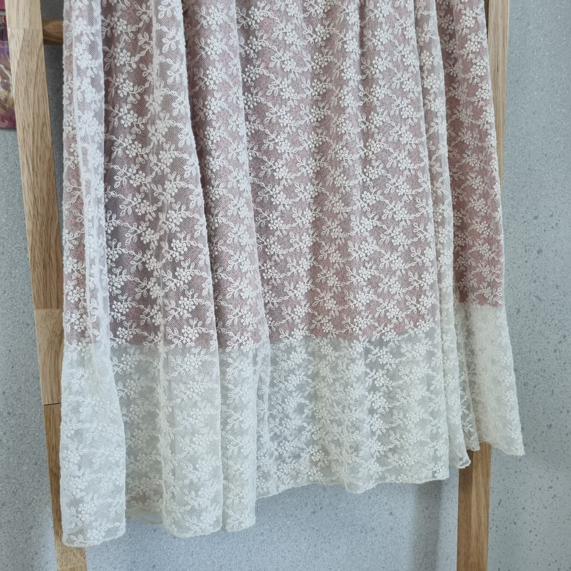 JPN Flower Lace Skirt 상품이미지3