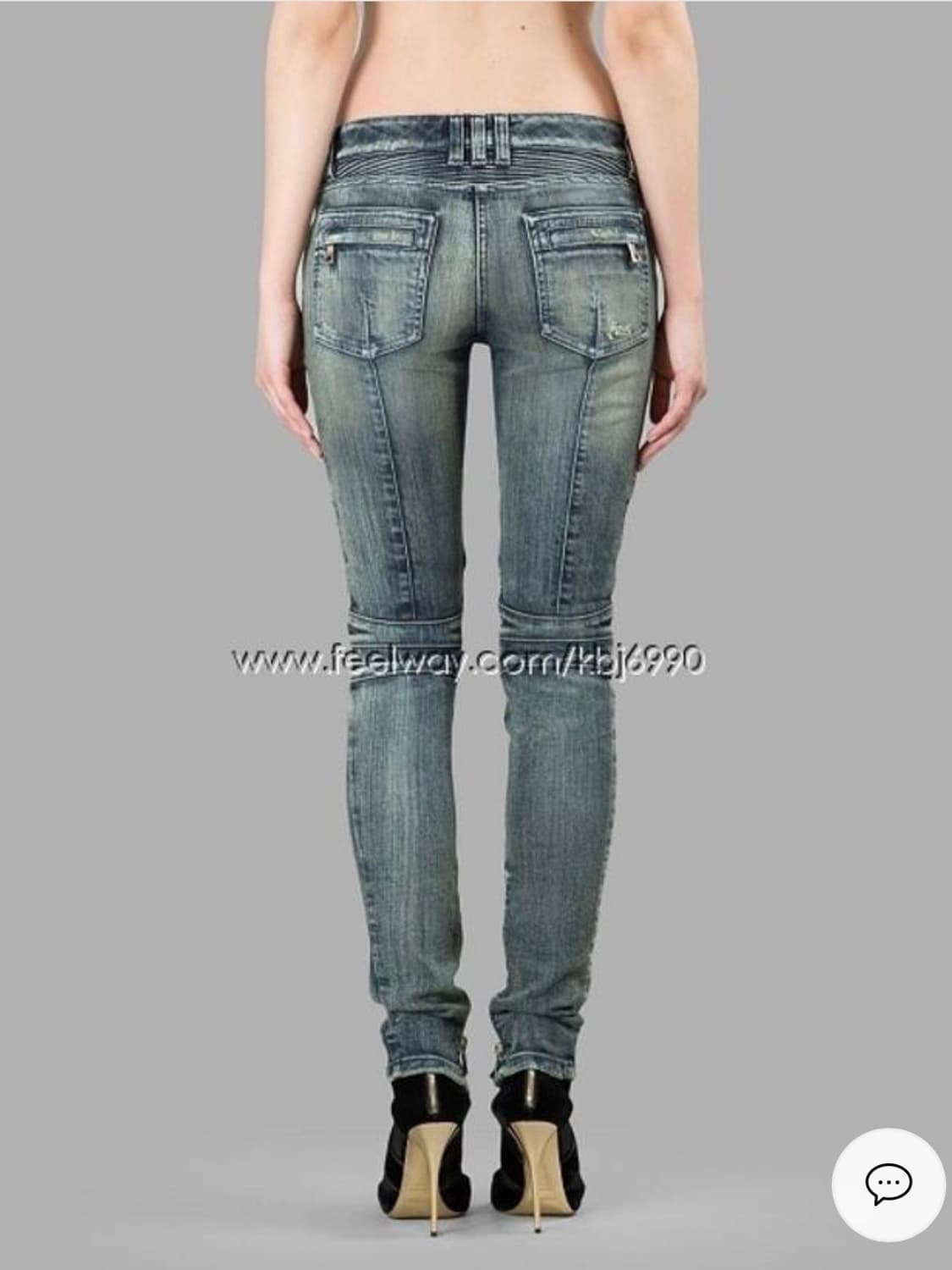 발망 클래식 슬림핏 녹워싱 바이커진 상품이미지4