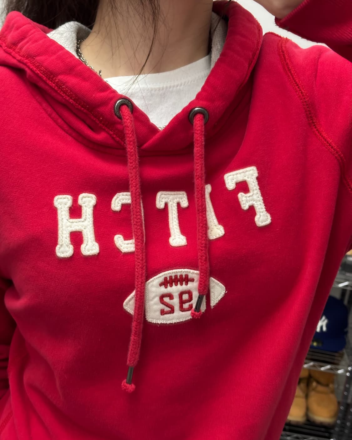 아베크롬비 FITCH 로고 후드티 상품이미지3