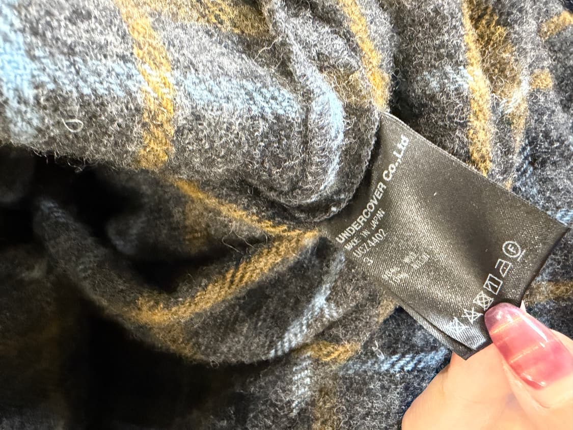 20AW 언더커버 축융 울 플란넬 셔츠 상품이미지7