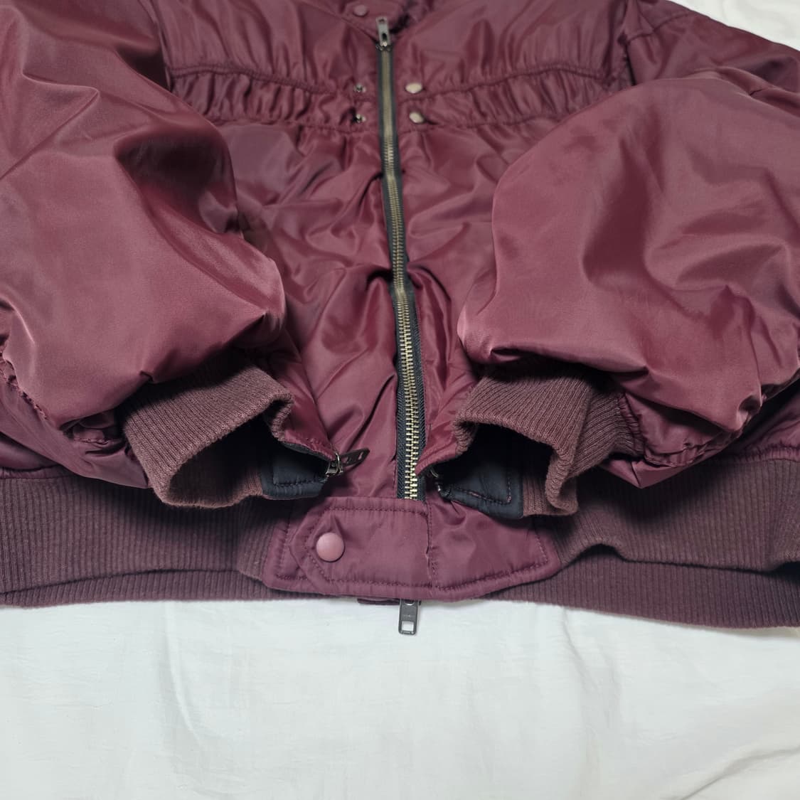 (1)노쿨러스 바이커봄버자켓 버건디 상품이미지3