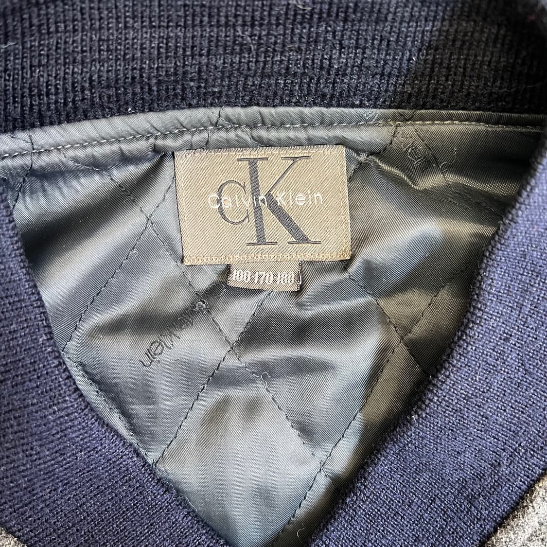 캘빈클라인 레더 배색 스타디움 자켓 상품이미지7