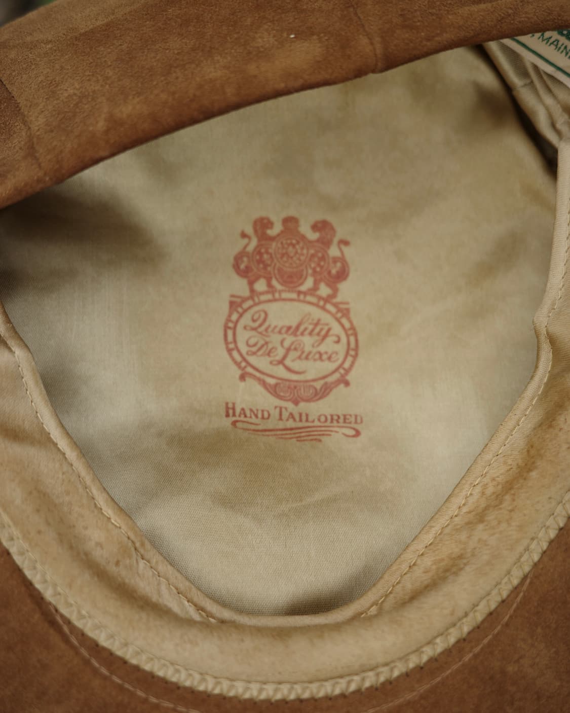 80‘s L.L. Bean 레더 스웨이드 스냅 플랫캡 상품이미지4