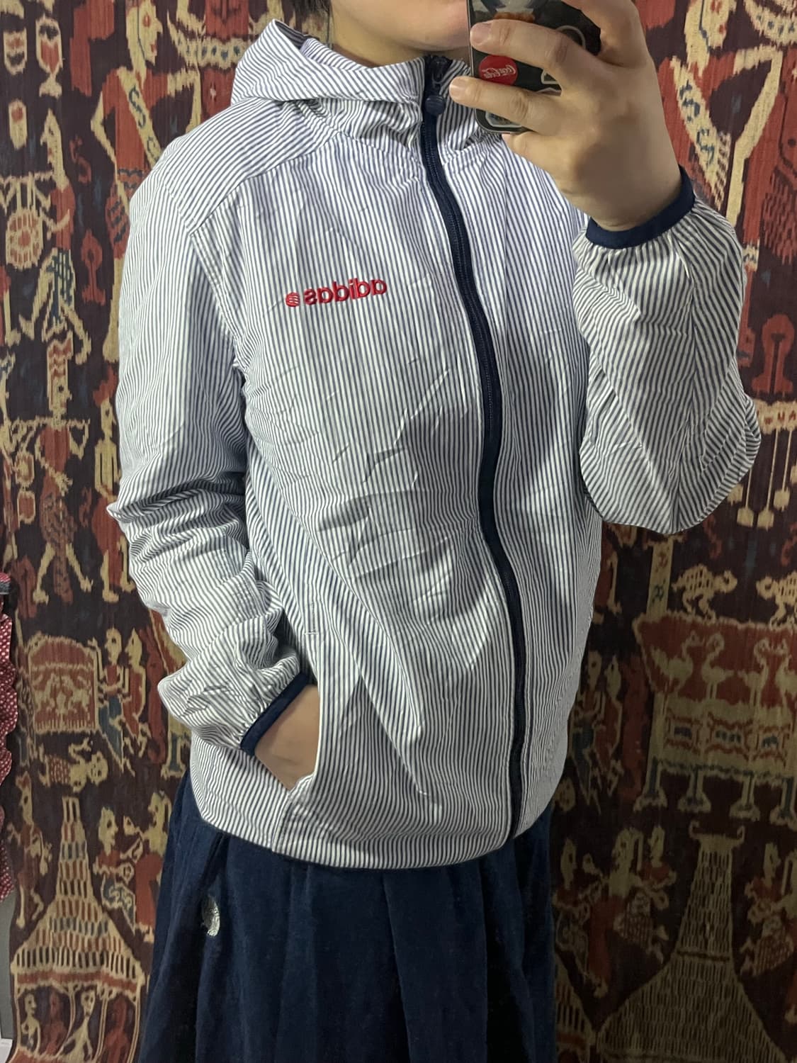 Adidas 스트라이프 후드 자켓 상품이미지3