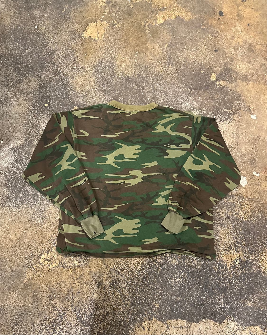 빈티지 90s 우드랜드 카모 롱 슬리브  상품이미지3
