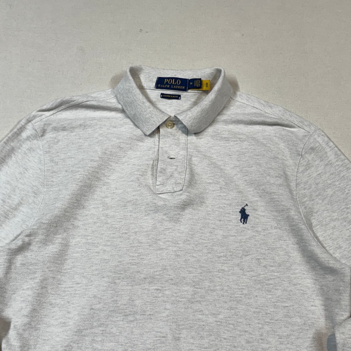 M) 폴로 랄프로렌 커스텀핏 긴팔 카라티 PK 상품이미지3