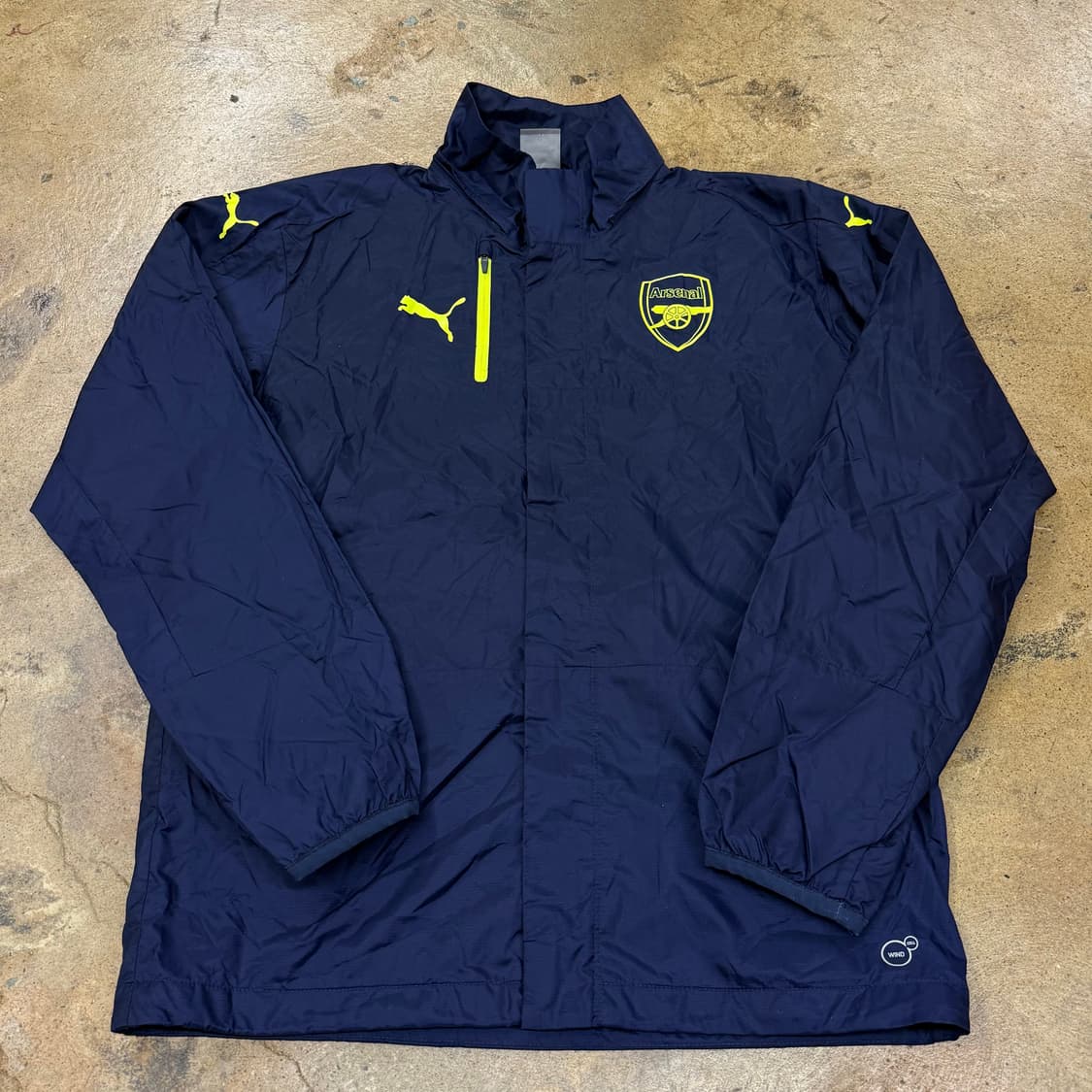 [정품/M] 푸마 아스날 FC 네이비 바람막이 b19 상품이미지2