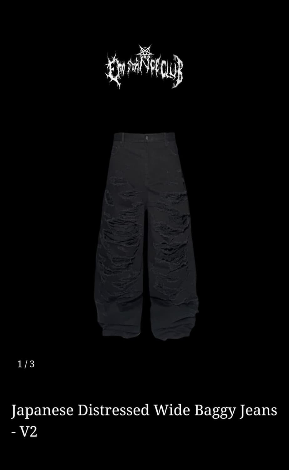 에모스탠스클럽 제페니즈 디스 와이드 배기진 v2 상품이미지1