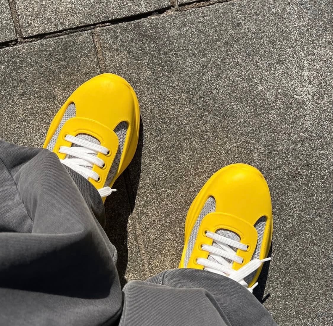 프라다 아메리칸컵 패브릭 옐로우 상품이미지4